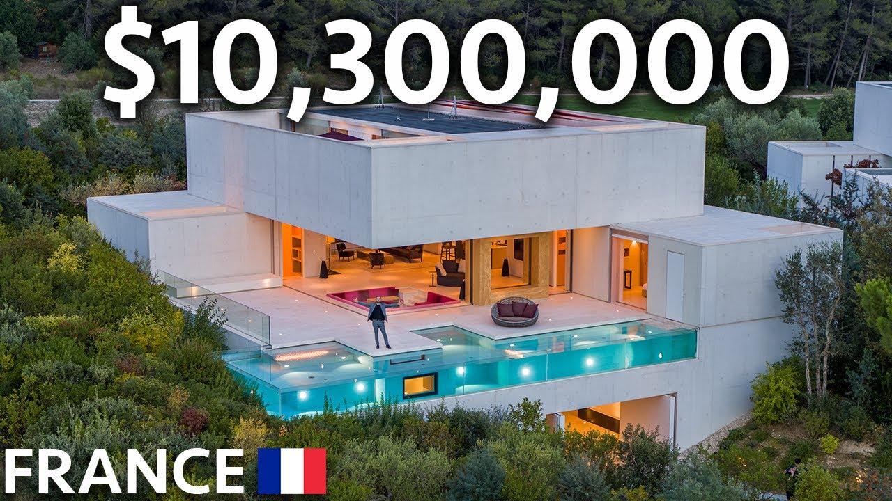 image 0 Touring $10300000 Minimalist Concrete Modern Mansion In The South Of France