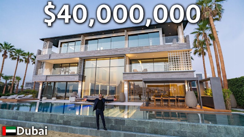 Touring A $40000000 Dubai Mega Mansion With Underwater Garage