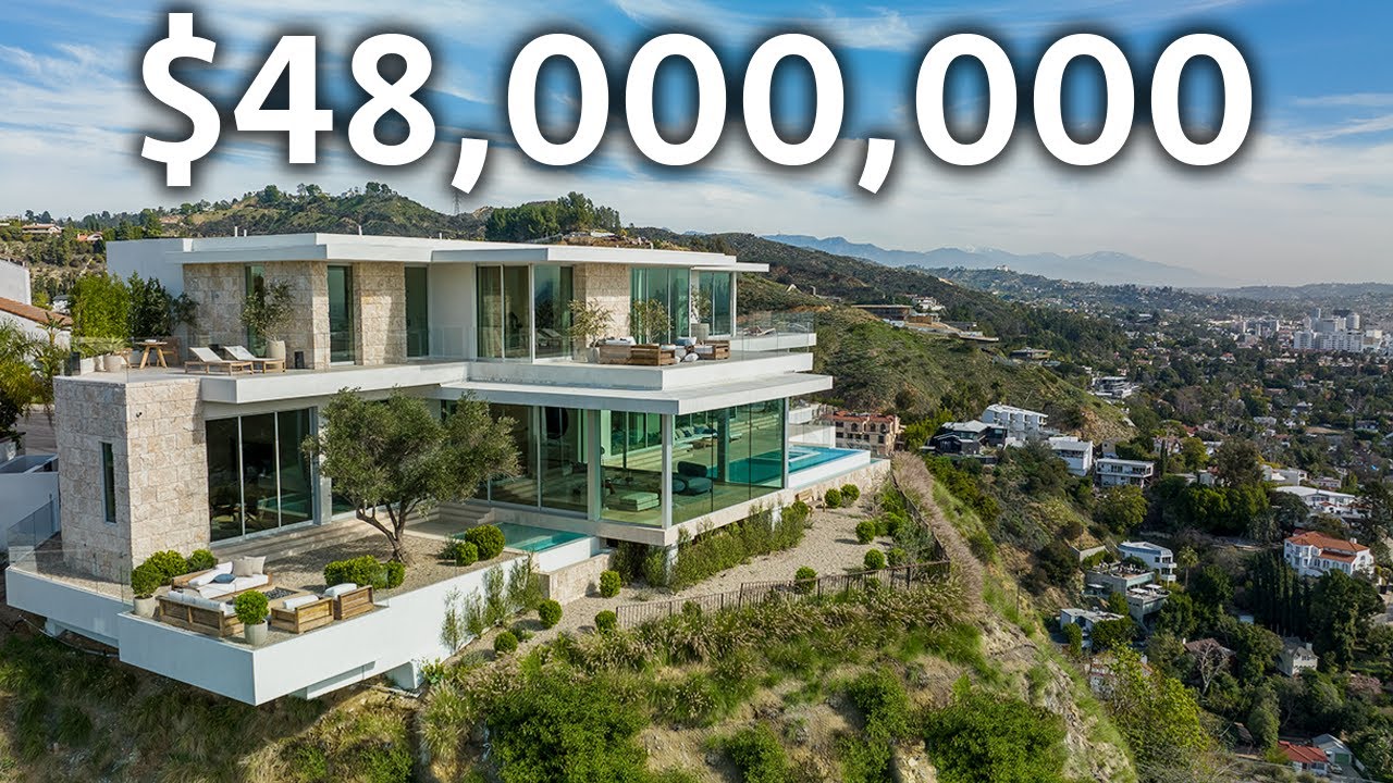 image 0 Touring A $48000000 La Hillside Mansion With The Best Views Of Los Angeles