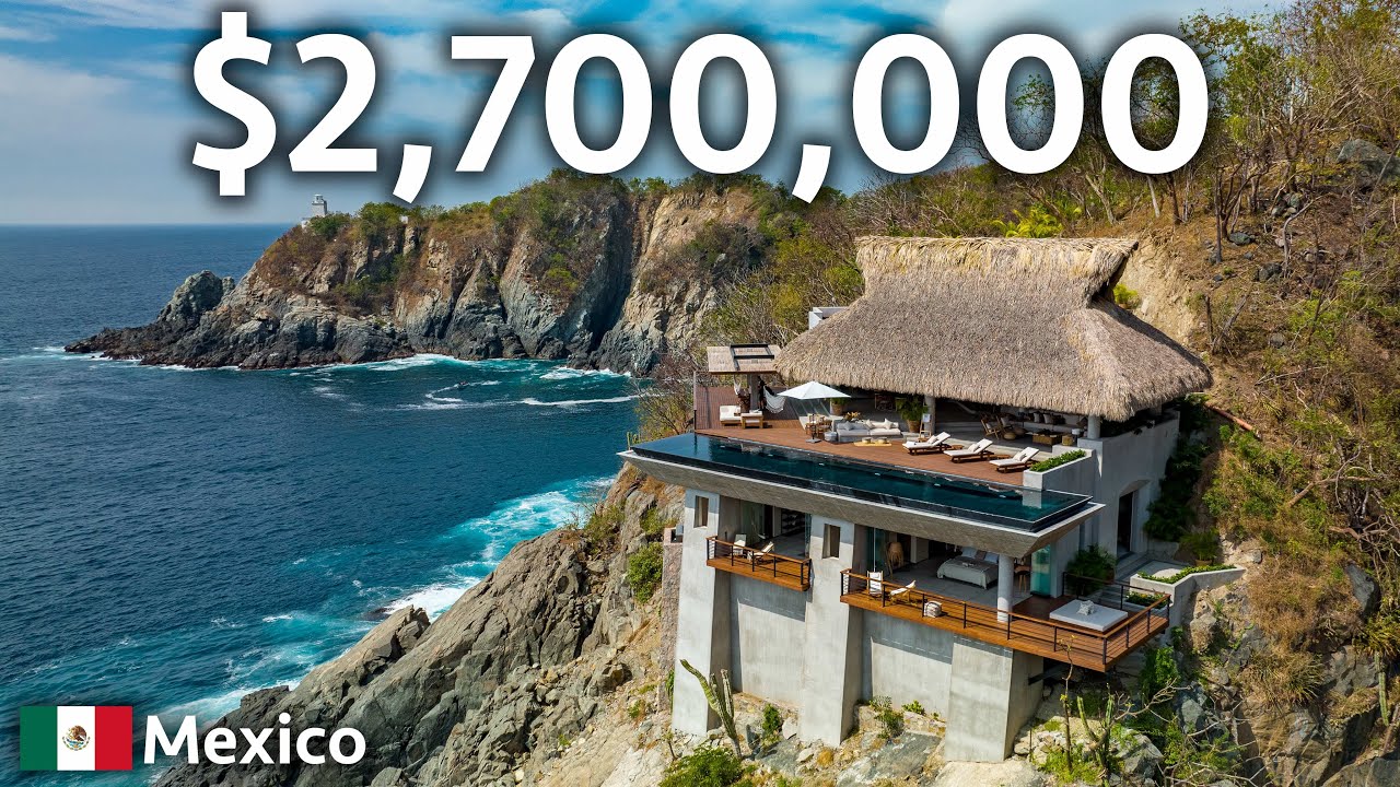 image 0 Touring A Stunning Cliffside Mansion Overlooking The Pacific Ocean!