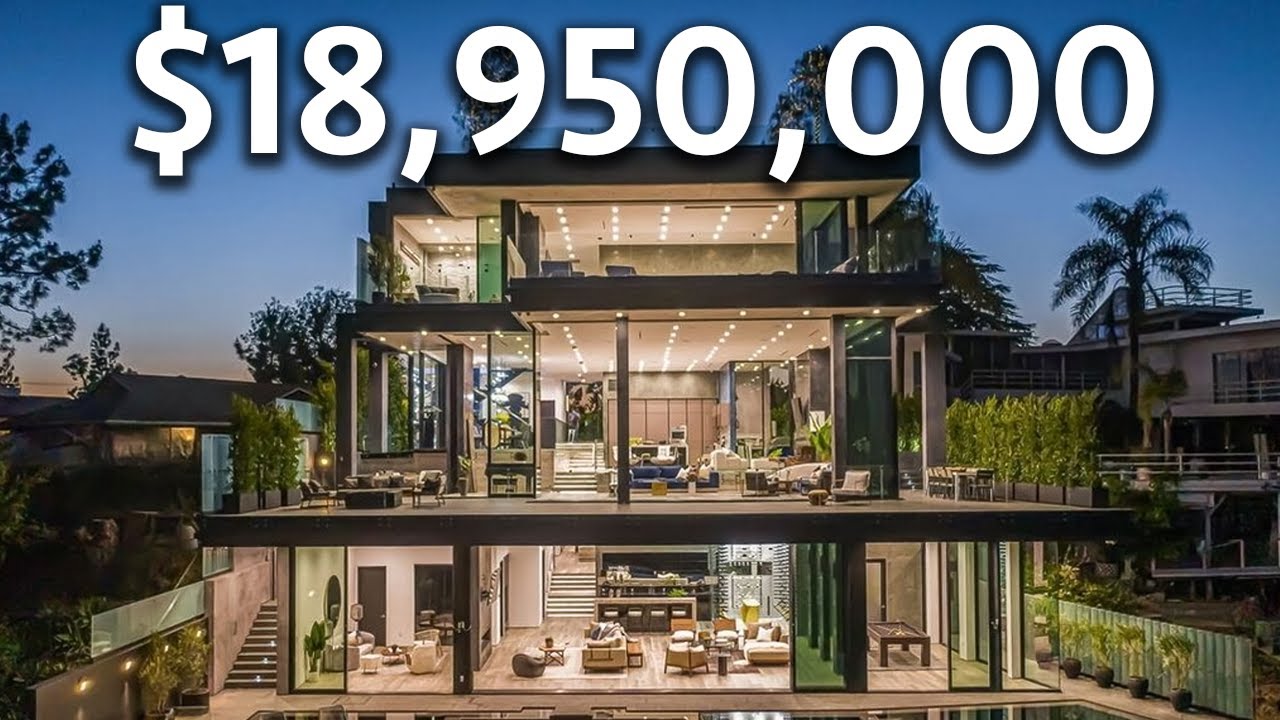 image 0 Touring an $18,950,000 BEL AIR Modern Mansion with Incredible Lake Views
